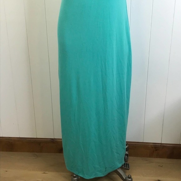 Free People Beach Saturday Night Teal One Shoulder Maxi Size Large - Picture 3 of 12